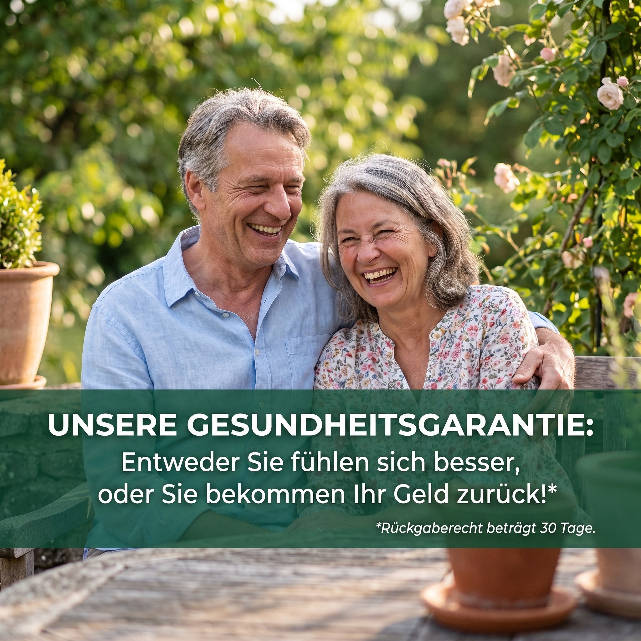 Gesundheitsgarantie von HS Activa - entweder Sie fühlen sich besser oder Sie bekommen Ihr Geld zurück