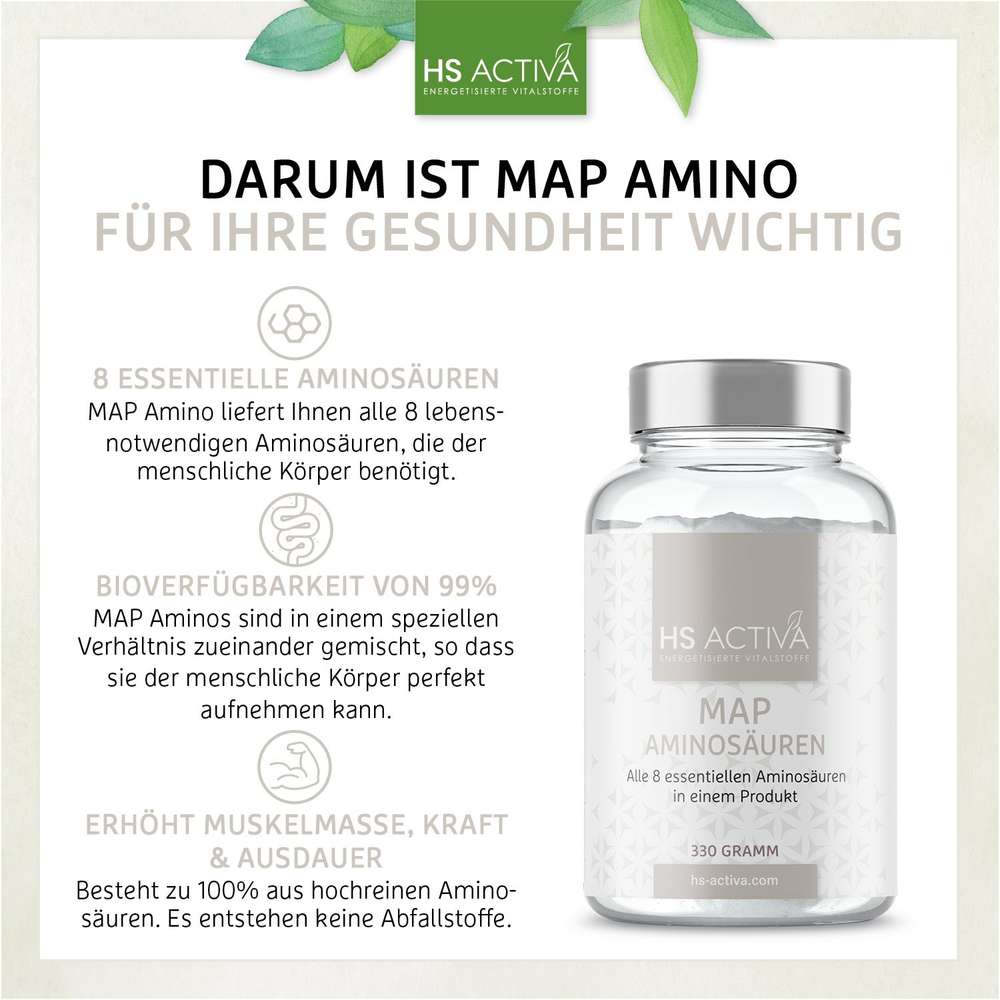 Darum ist MAP Aminosäure für Ihre Gesundheit wichtig HS Activa