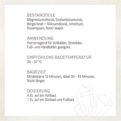 Bestandteile und Anwendung unserer Basenbäder