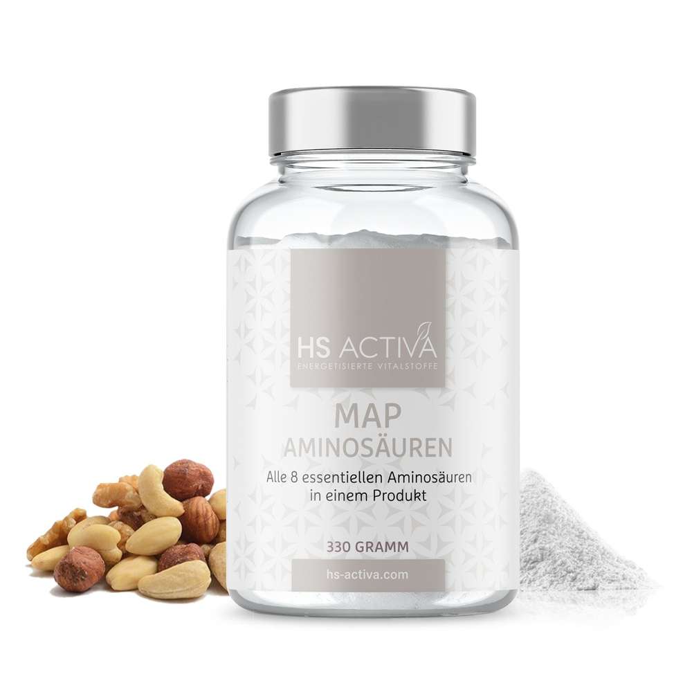 MAP Aminosäuren kaufen - Produktbild Pulver 330 g in Flasche
