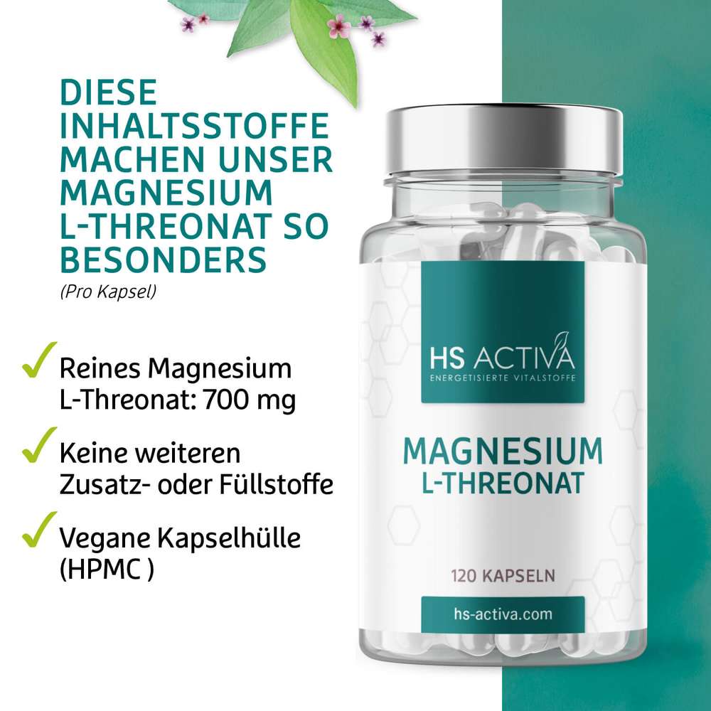 Magnesium L Threonat kaufen - Diese Inhaltsstoffe machen es so besonders
