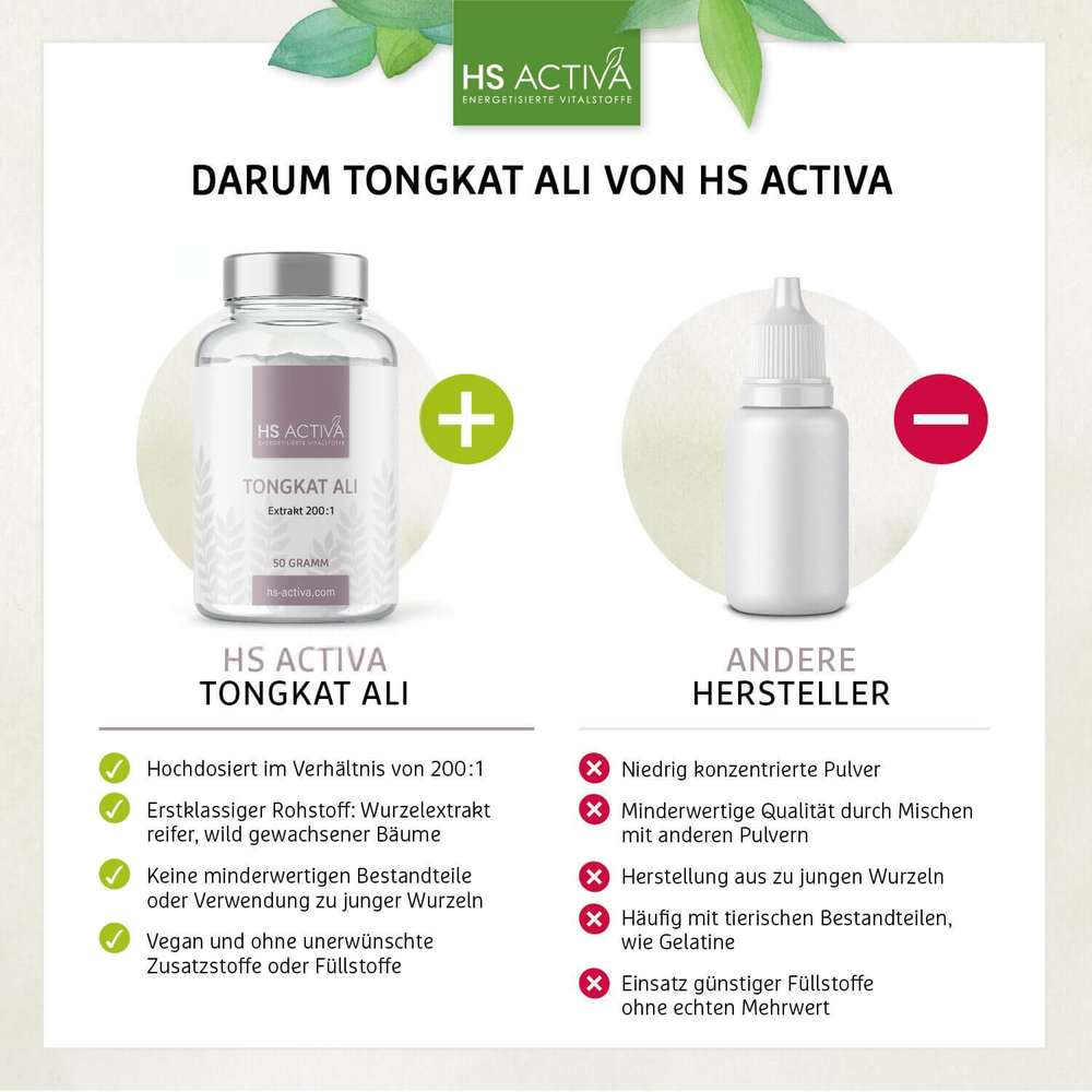 Tongkat Ali kaufen Deutschland - darum bei HS Activa
