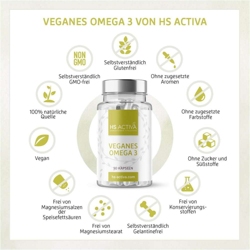 Vegan Omega 3 Kapseln und alle Vorzüge
