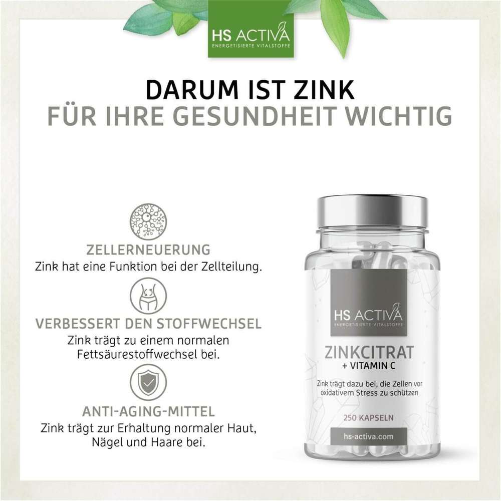 Zink Vitamin C Kapseln - Darum sind sie gut für Ihre Gesundheit