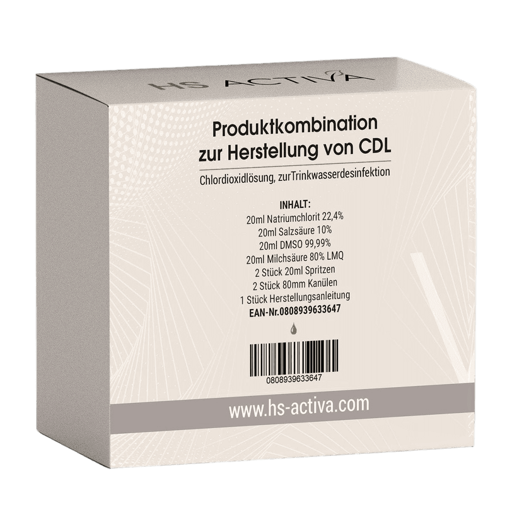 CDL/ CDS (Chlordioxid Lösung) I Zur eigenen Herstellung I Ideal zur Desinfektion & Entgiftung - HS Activa