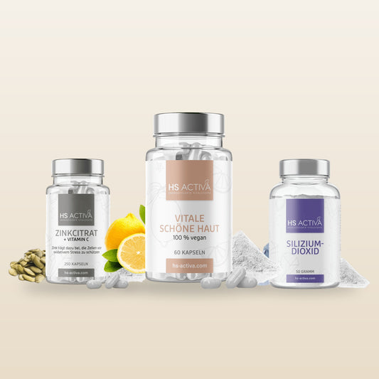 Schönheit von innen Set von HS Activa mit Vital Schöne Haut, Silicium und Zink + Vitamin C