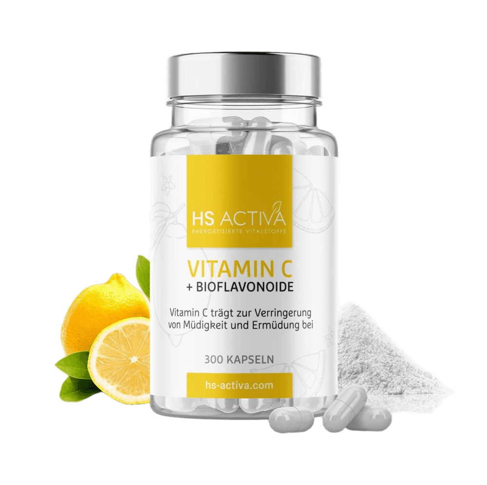 Vitamin C (300 Kapseln oder 300 g Pulver) - HS Activa